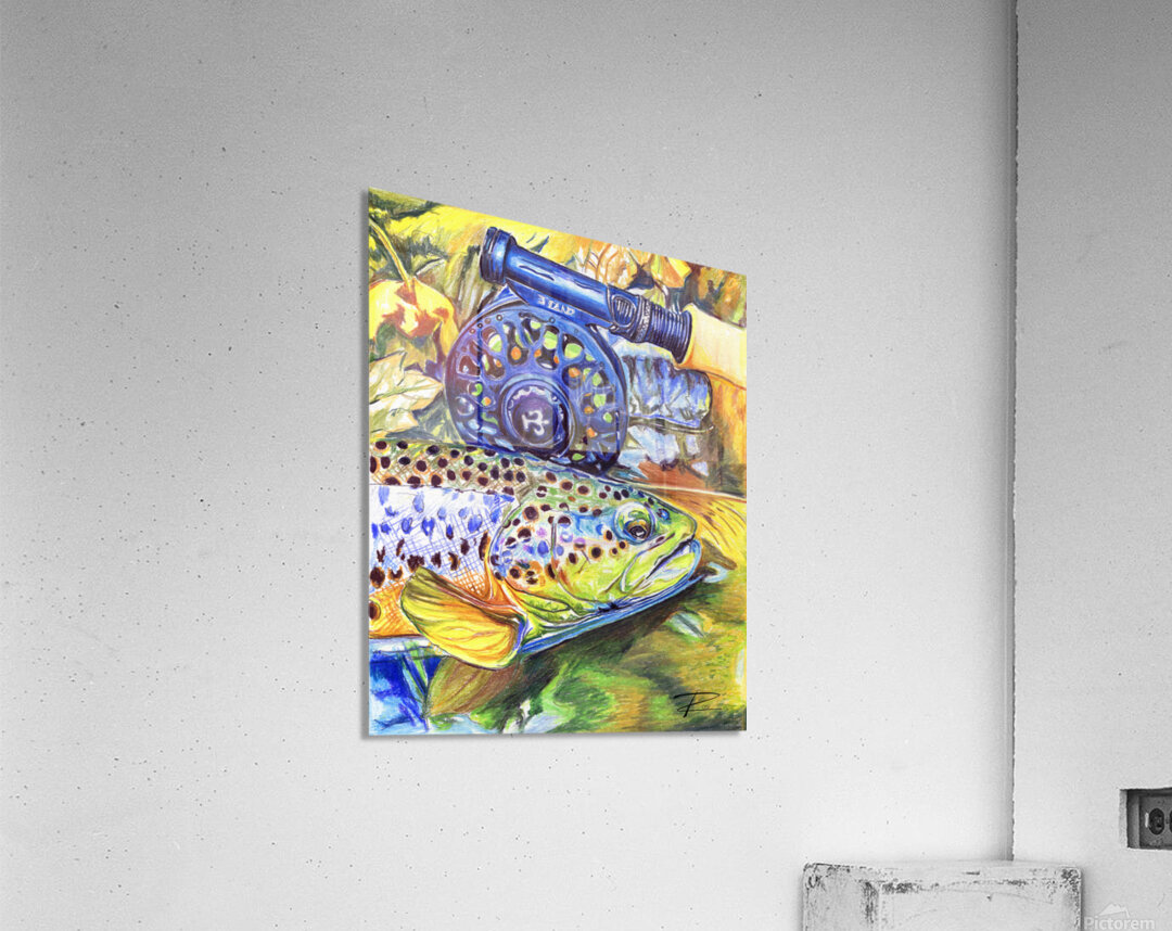 Brown with Rod Acrylic Print