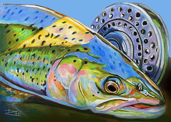 Reel Reflection Print