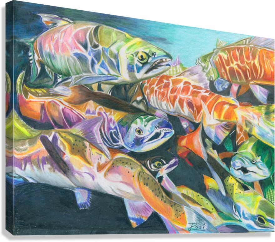 Swarmed Canvas Print