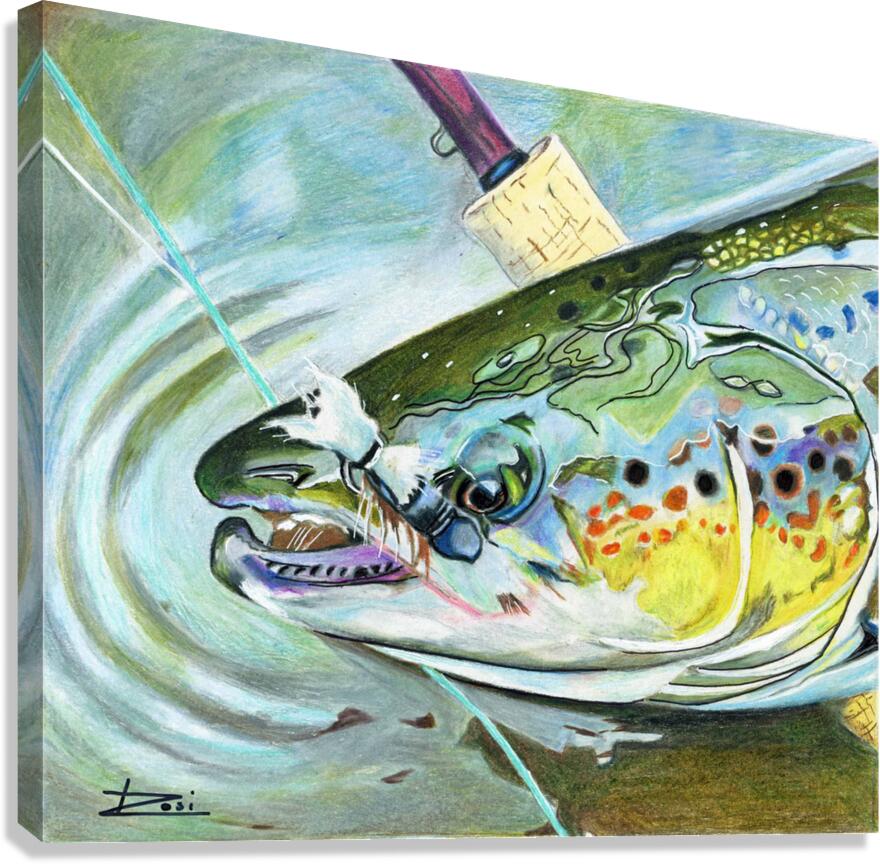 Atlantic Salmon Dry Fly Canvas Print