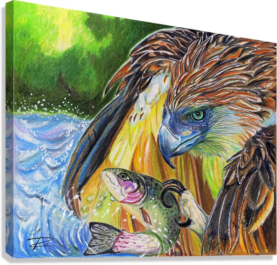 Under The Eagles Wings Canvas Print