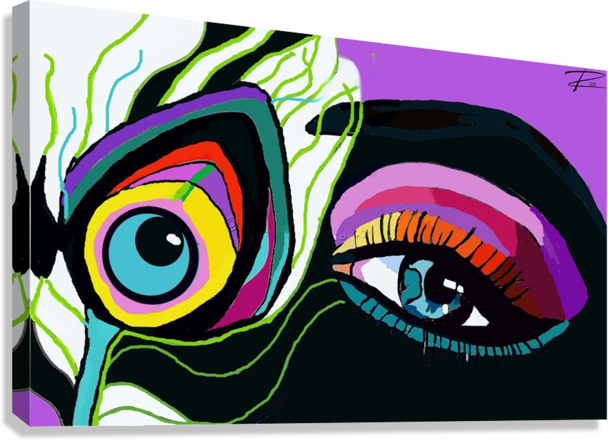 Crazy Peacock Canvas Print