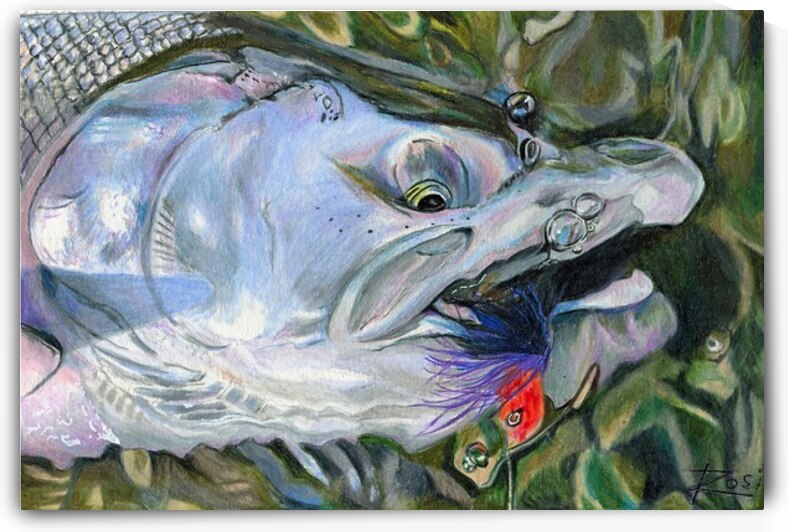 Silver Coho by Rosi Oldenburg