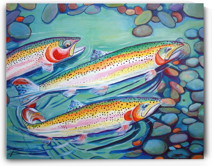 Trout Invasion by Rosi Oldenburg