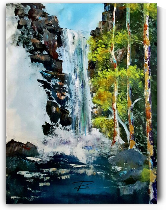 Waterfall by Rosi Oldenburg