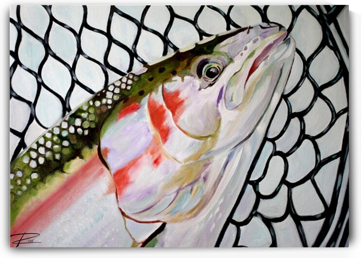 Netted Steelhead by Rosi Oldenburg
