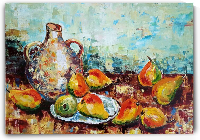 Nine Pears by Rosi Oldenburg