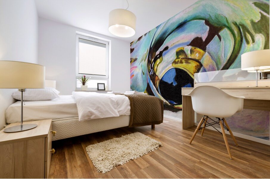 Alaskan Rainbow Eye Mural print