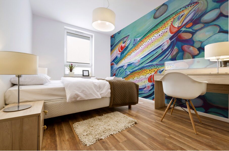 Trout Invasion Mural print