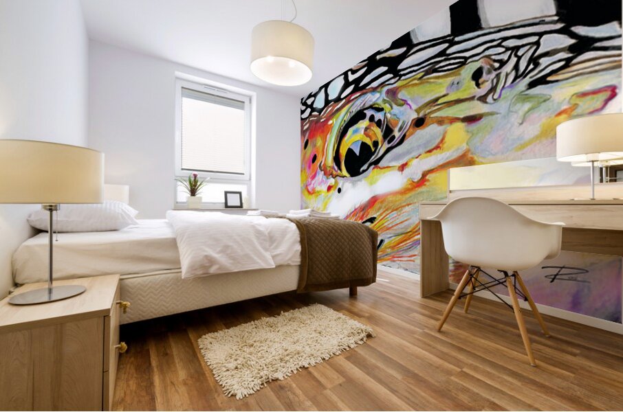 Steelhead with Streamer Mural print