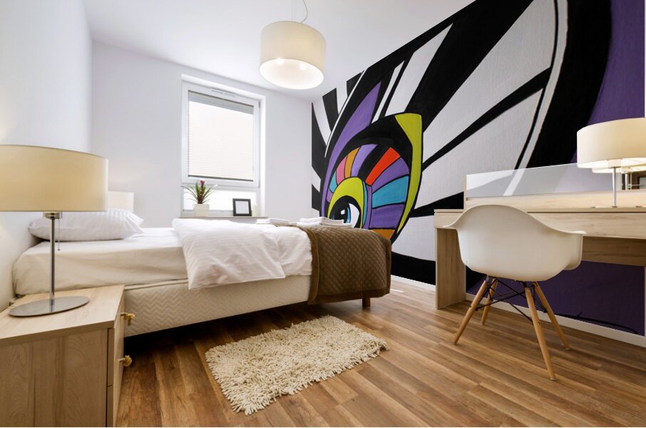 Looking Upstairs Mural print