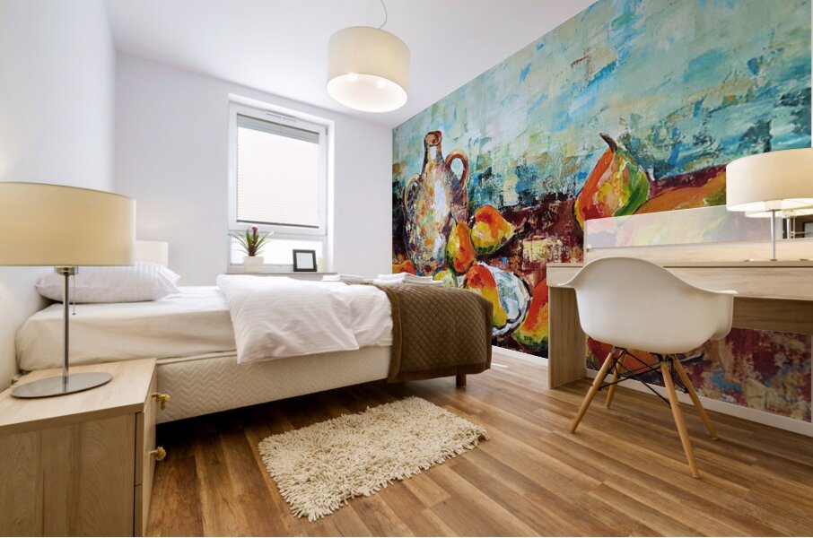 Nine Pears Mural print