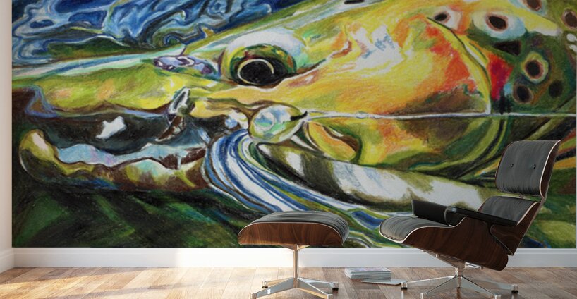 Brown Trout with Capt. Hook Wall Murals