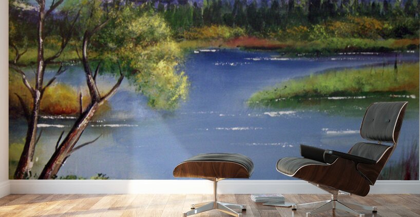 Purple Mountain Wall Murals