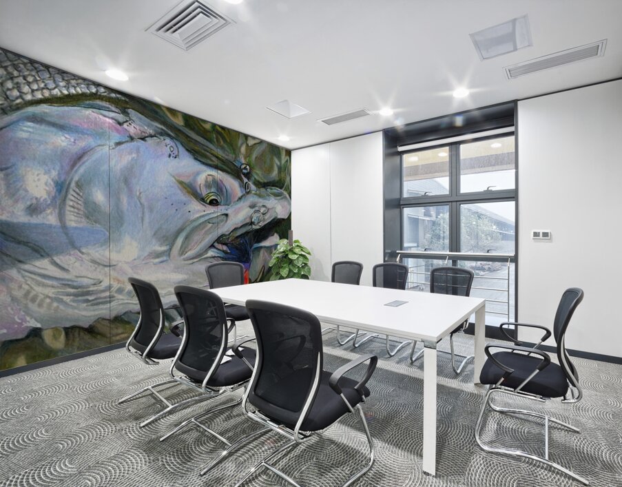 Silver Coho Wall Printing