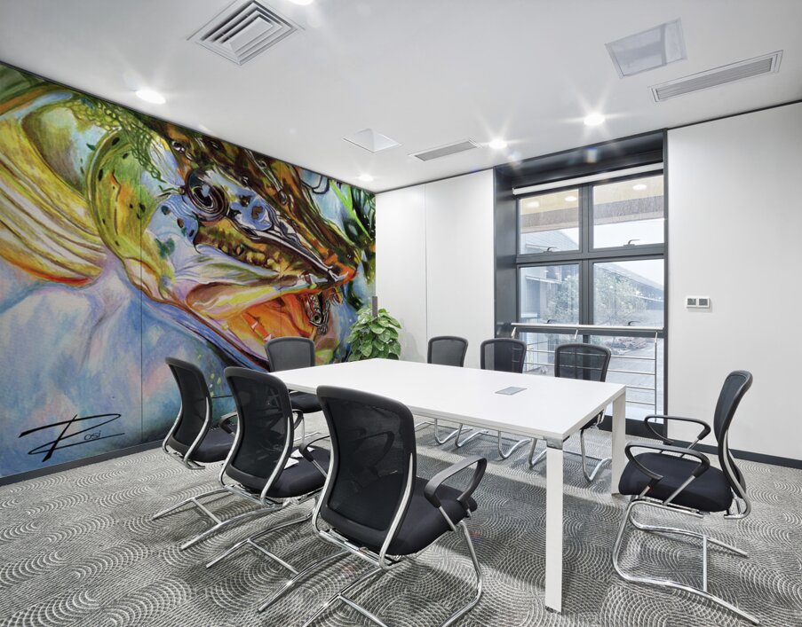 Pike with Lure II Wall Printing