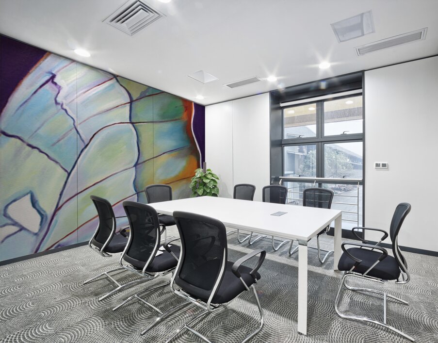 Blue Wing Wall Printing