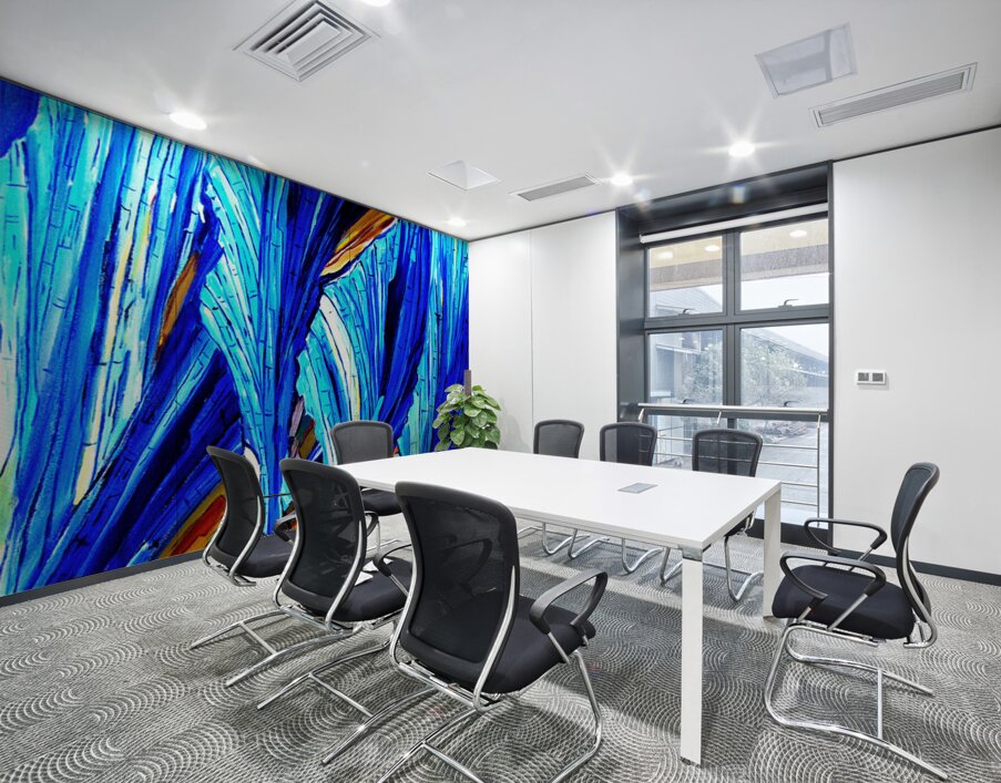 Feeling Blue Wall Printing