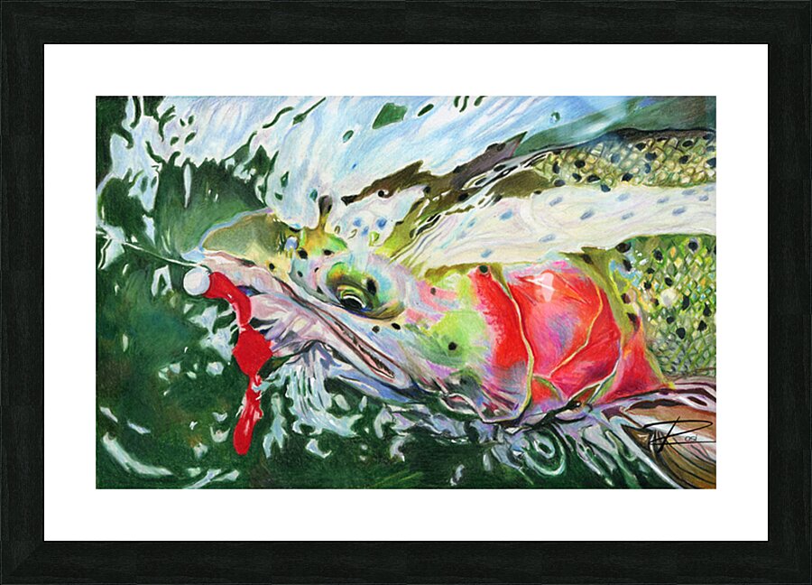 Scarlett O Steelhead Picture Frame print