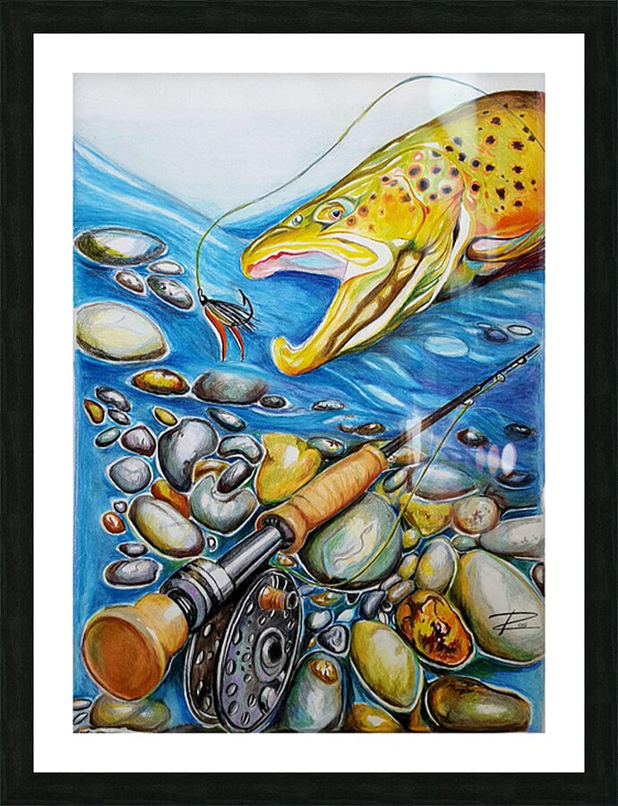 Fly Hunter Picture Frame print