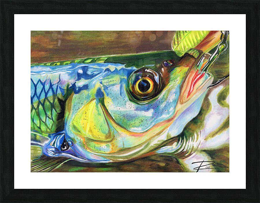 On The Hook II Picture Frame print