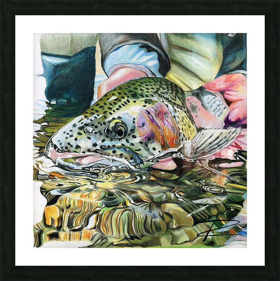 On The Rocks Picture Frame print