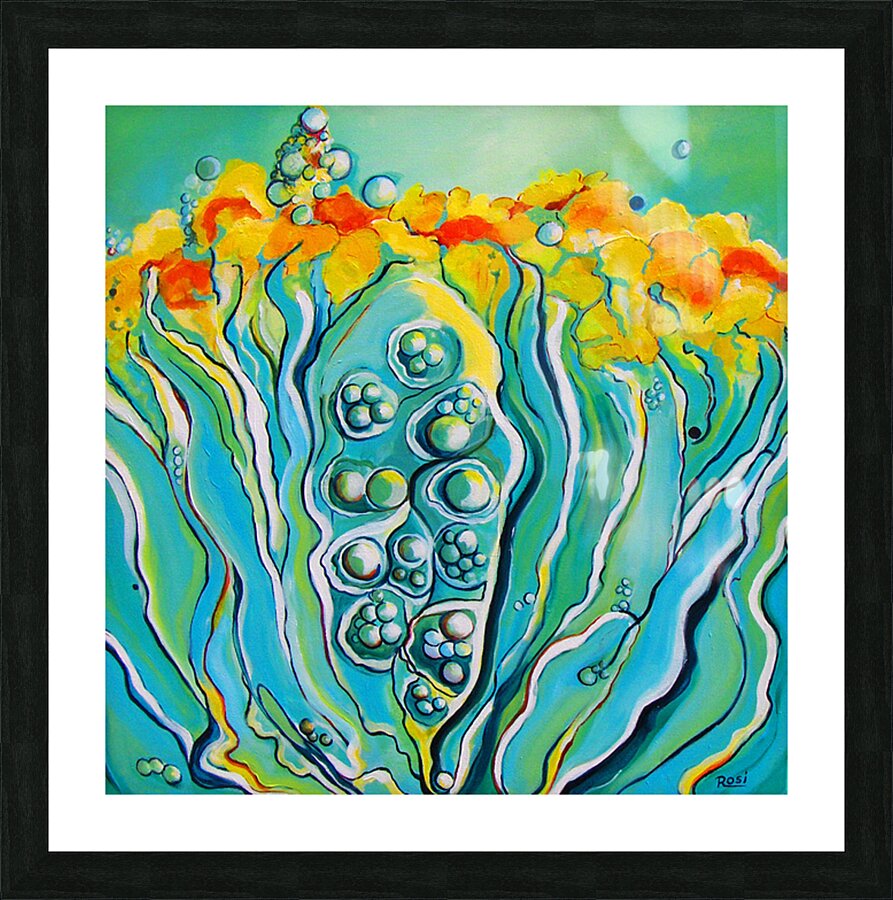 Underwater Fountain Picture Frame print