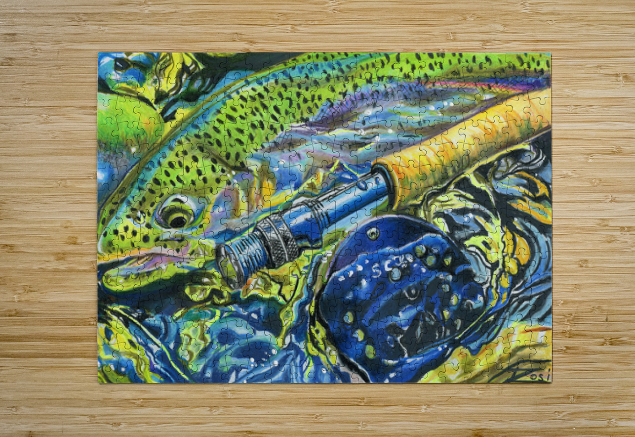 Rainbow Reflection Rosi Oldenburg Puzzle printing