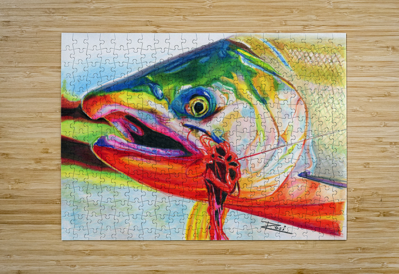 Coho Salmon Rosi Oldenburg Puzzle printing