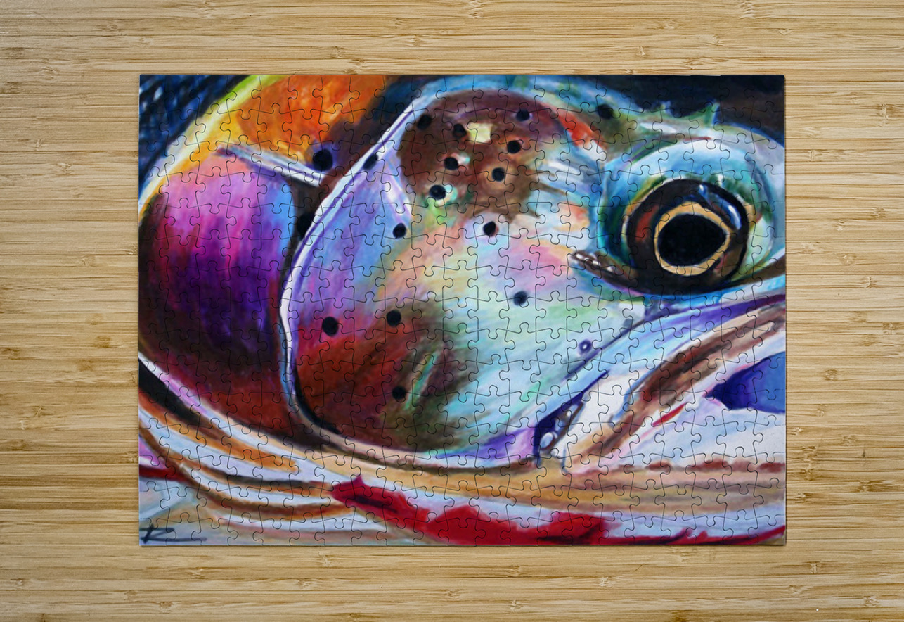 STEELHEAD CLOSEUP  Rosi Oldenburg Puzzle printing