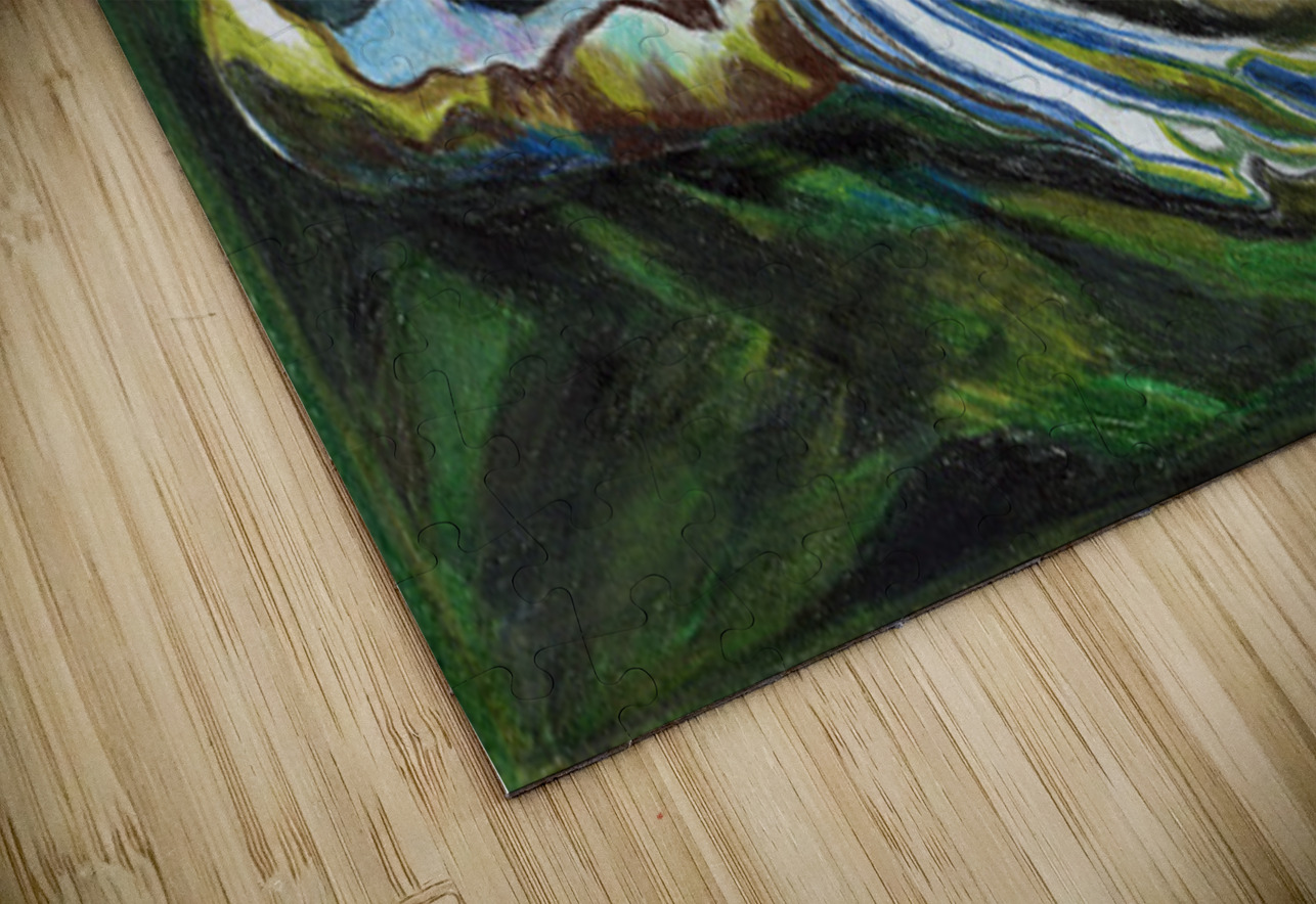 Brown Trout with Capt. Hook Rosi Oldenburg Puzzle