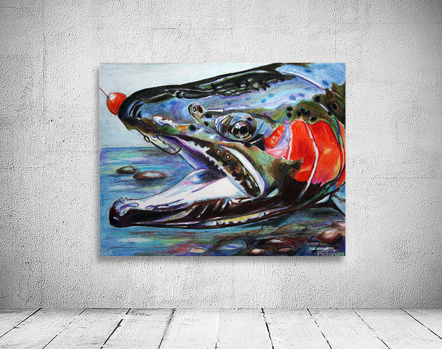 Hooked Steelhead Wall Preview