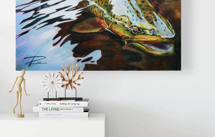 Trout Release by Rosi Oldenburg