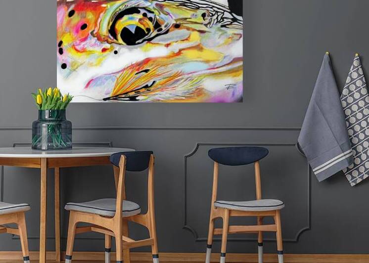 Steelhead with Streamer by Rosi Oldenburg