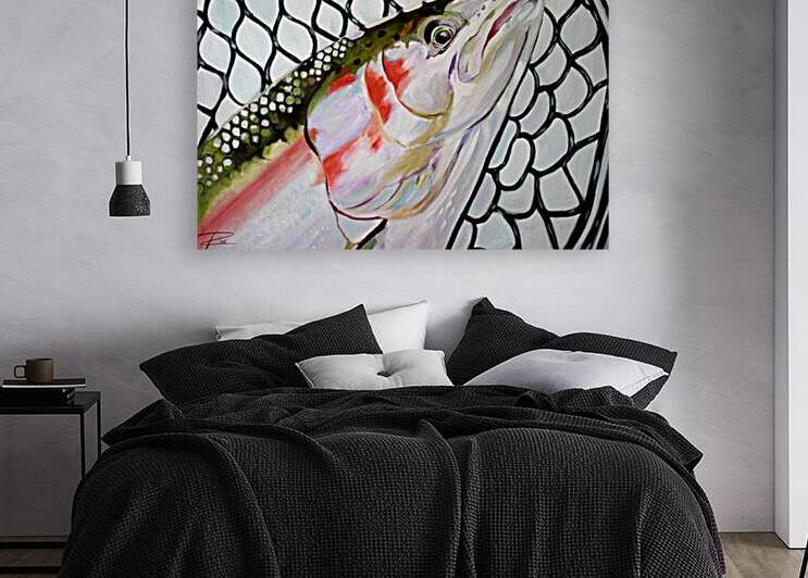 Netted Steelhead by Rosi Oldenburg