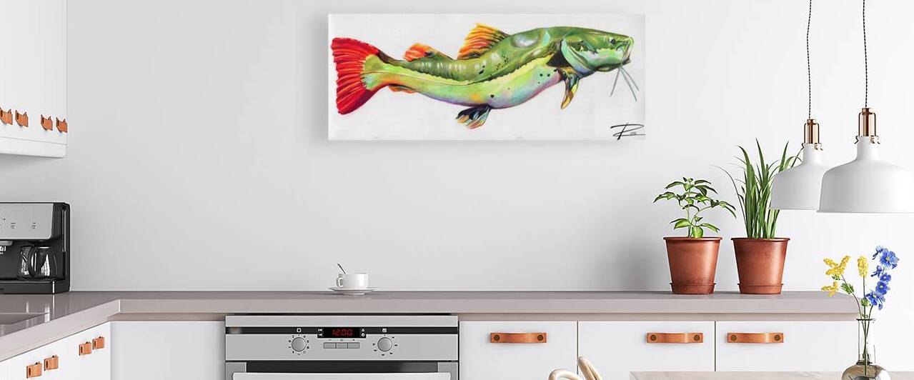 Red Tail Catfish I by Rosi Oldenburg